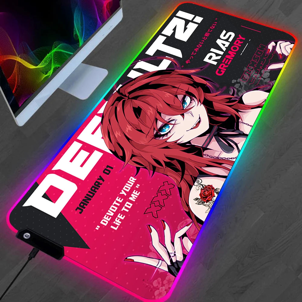 Anime Girls Glowing Mouse pads