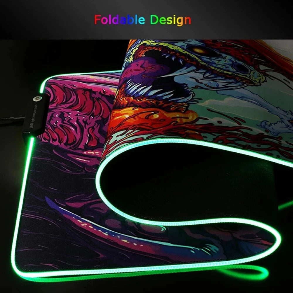 Anime Girls Glowing Mouse pads