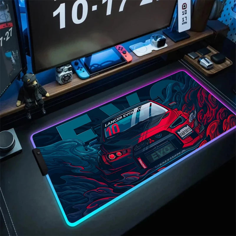 GTR Color glowing Mouse pads